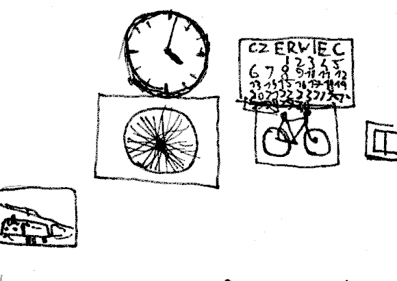 Examine things on the wall