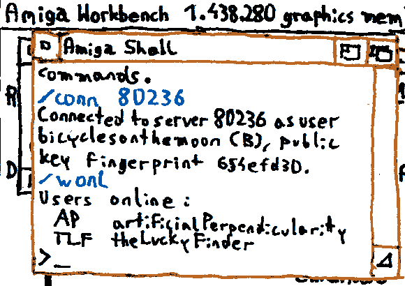 Connect to server and see who is online