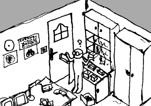 Take the box and drive to the place