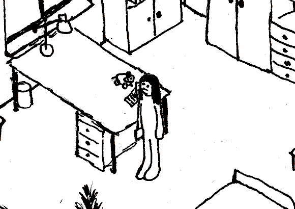 Take the notebook and go out