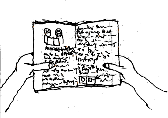 Open notebook on random page