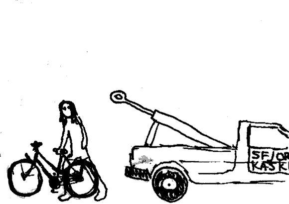 Retrieve bike from car