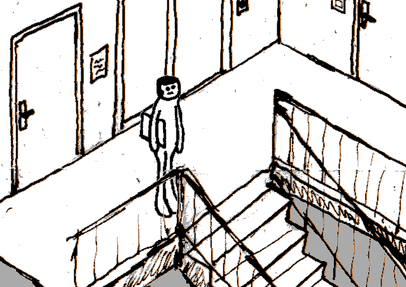 Finally remove yourself from this roof and return to the familiar interior of the building