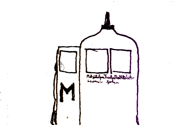 Go inside, check the door