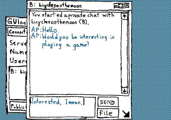 Ask him to play the game