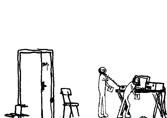 Answer the telephone