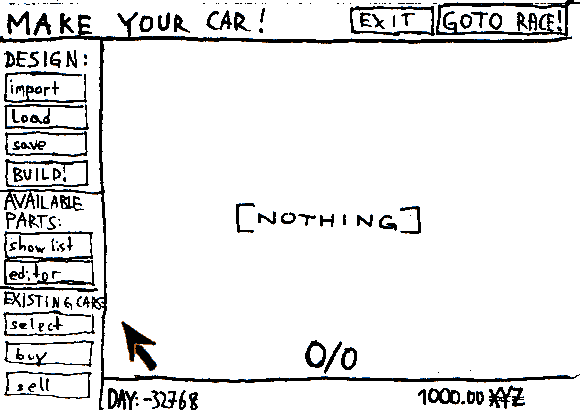 Obtain a racing vehicle