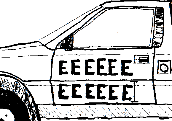 Change text on car