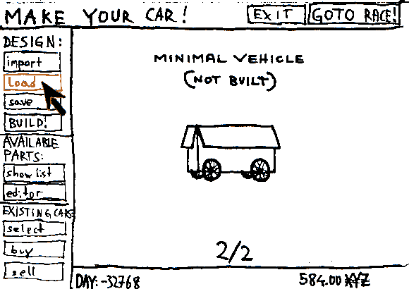 Load a valid car design